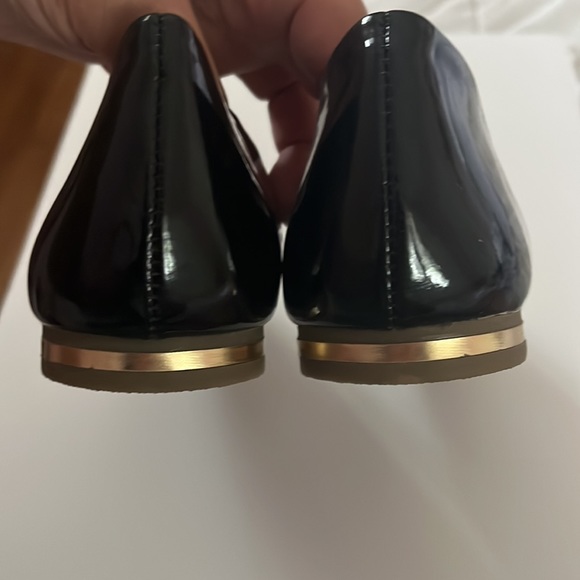 BNWT Classic Black Patent Look PU Flats - Picture 4 of 7